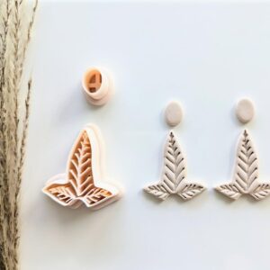 LOTR Imprint Earring Clay Cutter Combo for Polymer Clay Jewelry Lothian Leaf Inspired Clay Cutter Set for Fantasy Earring Making Handmade Accessories and Lord of the Rings Themed Crafts