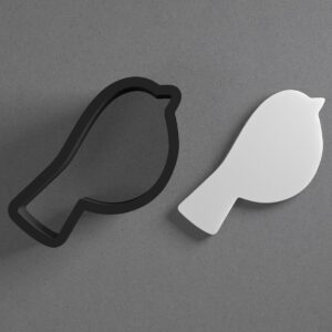 Chubby Cute Bird Clay Cutter for Earrings and Jewelry Making Sharp Tapered Edge Tool for Polymer Clay Mini Studs Pendant Set Cookie and Fondant Decorations for Baking or DIY Craft