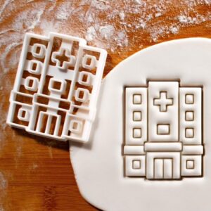 Hospital Cookie Cutter Bake Biscuit Mold Medical Themed Baking Tool for Conferences Doctors Nurses Healthcare Professionals Appreciation Events and Educational Activities