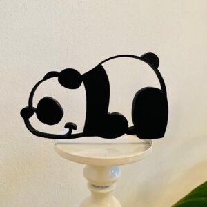 Sleepy Panda: Minimalist Statue Sculpture for Home Decor, Gifts, and Wall Decor