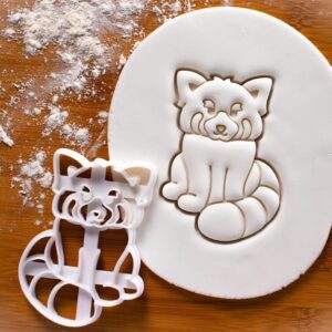 Sitting Red Panda Cookie Cutter Biscuit Fondant Craft Clay Cheese Dough Sugarpaste craft Baking Tool Endangered Animal Cute Himalayas Forest Conservation Kawaii Birthday (ONLY SITTING PANDA)