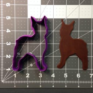 Black Cookie Boxer Dog Cookie Cutter for Baking Biscuits Fondant Pancakes Cake Decorating Pet Lover Party Supplies Animal Shape Pastry Mold for Crafts Classroom Projects and DIY