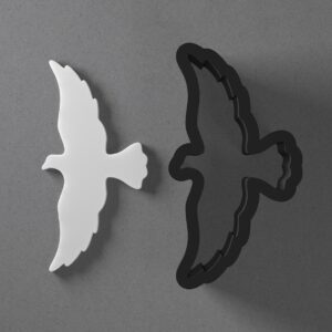 Flying Bird Shape Polymer Clay Cutter with Sharp Tapered Edge for Precise Cutting, Jewelry and Earring Tool for Mini Studs and Pendant Sets, Cookie Cutter for Nature and Bird-Themed