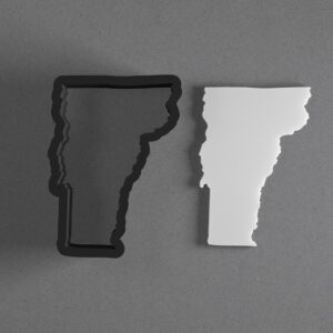 Vermont State Shape India Cookie Polymer Clay Cutter Sharp Tapered Edge Tool for Jewelry Earring Pendant Making Cookie Fondant Craft DIY Accessories for Artists Geography Projects