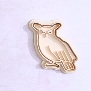 Owl cookie cutter set for making shortbread cookies fondant biscuits sugar paste chocolate treats cake toppers baking tools for forest animal theme birthday parties school crafts