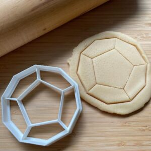 10-Sided Die/Gemstone Top Cookie Cutter, Suitable Size, Perfect for Board Game, Dungeons & Dragons, or Fantasy-Themed Parties, Choose Standard or Dishwasher Safe, Made in India, Ideal