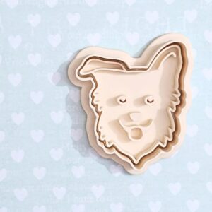 Border Collie cookie cutter set for dog themed cookies fondant pastries ideal for pet lovers animal birthday parties baking with kids school projects cake decoration and craft
