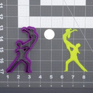 Black Dancing Couple Cookie Cutter Cookie Romantic Dance Silhouette Shape Mold for Baking Biscuits Clay Crafts India Made Tool for Wedding Party Theme Kids DIY Art Projects