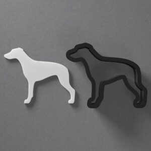 Whippet Dog Breed Shape Polymer Clay Cutter With Sharp Tapered Edge Jewelry Earring Making Tool For Mini Studs Pendant Set Clay Mold Cookie Cutter For Pet Animal Dog Lover Craft