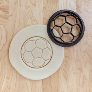 Soccer Ball Cookie Fondant Clay Cutter India Cookie Mold for Shaping Cookies Cakes Cupcakes Sports Themed Baking Tools DIY Craft Supplies for Football Fans and Parties