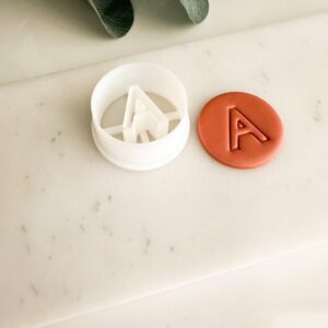 Alphabet Cookie Clay Letter Stamp Cutter Set for Polymer Clay Earrings and Crafts, Durable Clay Letter Cutters for Jewelry Making, Personalization Tools for Custom Text and Monogram