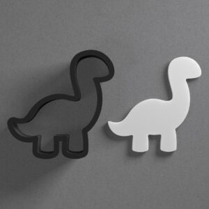 Cute Dinosaur Shape Cookie Polymer Clay Cutter With Sharp Tapered Edge Earring Making Tool For DIY Jewelry Pendant Studs Kids Animal Cookie Cutter For Clay Art Craft Decoration