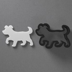 Dog Puppy Animal Shape Cookie Polymer Clay Cutter With Sharp Tapered Edge Earring Making Tool For DIY Jewelry Pendant Studs Pet Theme Cookie Cutter For Clay Art Craft Decoration