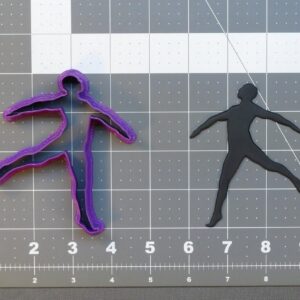 Black Male Ballet Dancer 266 635 Cookie Cutter Silhouette Cookie Ballerino Shape for Ballet Recital Cookies Party Decorations Dance Class Crafts Cake Fondant Toppers Baking Tool