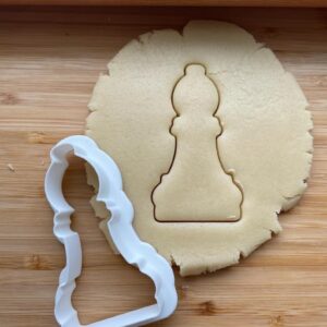Bishop Chess Piece Cookie Cutter Cookie - Suitable Size - Choose Standard or Dishwasher Safe - Made in India - Chess-Themed Mold for Baking, Game Night, Educational Activities & Creati