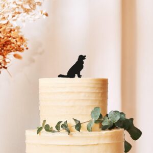 Dog Cake Topper | Birthday Cake Decoration Featuring Golden Retriever, Labrador Retriever, Australian Shepherd, Dalmatian, Border Collie, Pitbull, Spaniel | Pet-Themed Cake Decor Dog Lovers