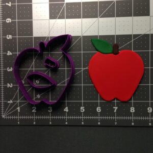 Black Apple Cookie Cutter Set Cookie Fruit Shape Baking Tools for Fall Classroom Crafts Teacher Gifts Back to School Lunch Themes Kitchen Activity Apple Day Party Supplies