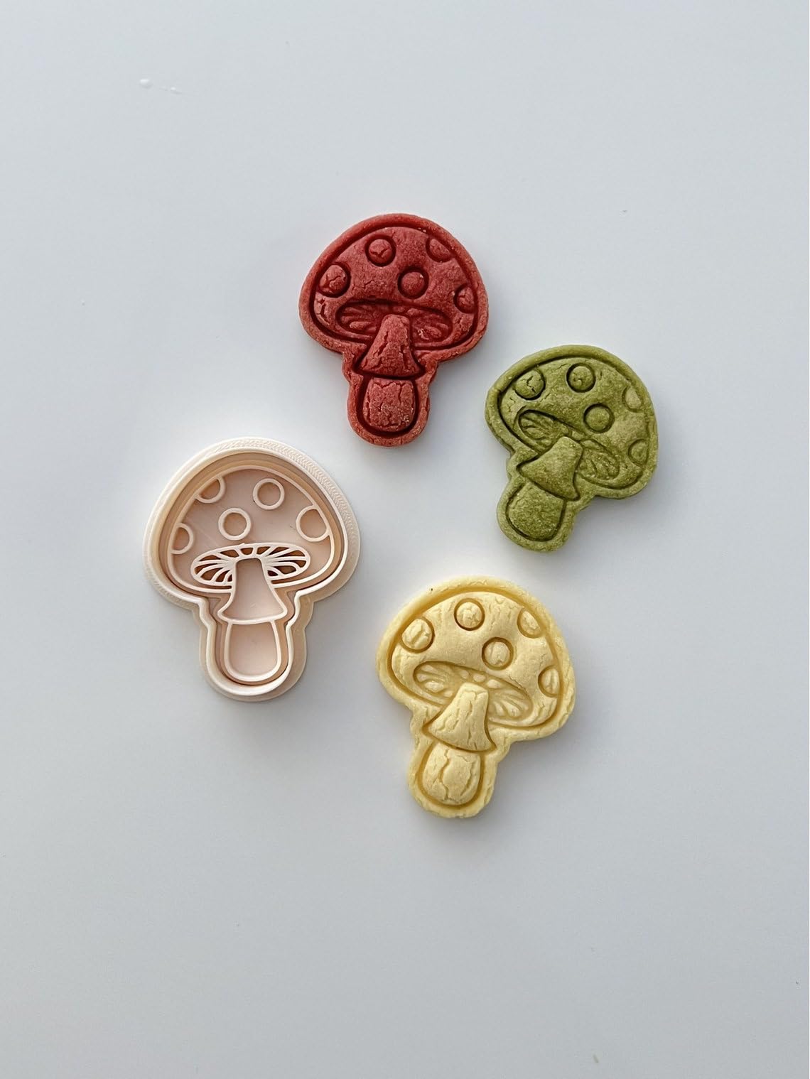 Black Spring Mushroom Cookie Cutter Set, Boho Plant Cookie Mold, Spring-Themed Cookie Cutter Stamp Set for Baking, Fondant and Dough Tool, Creative Dessert Decoration cookie India - Image 5