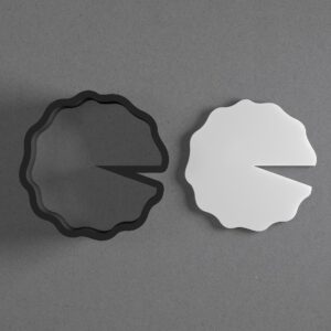 Lily Pad Flower Leaf Shape Clay Cutter for Earrings and Jewelry Making Sharp Tapered Edge Tool for Polymer Clay Mini Studs Pendant Set Cookie and Fondant Decorations for Botanical