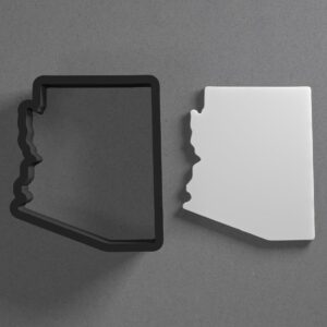 Arizona State Shape India Cookie Polymer Clay Cutter With Sharp Tapered Edge Earring Making Tool For DIY Jewelry Pendant Studs Geography Travel Cookie Cutter For Clay Art Craft