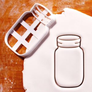 Mason Jar Cookie Cookie Cutter for Rustic Farm Events, DIY Weddings, Home Celebrations, and Themed Baking, Perfect for Creating Charming Jar-Shaped Biscuits India Cookie Baking Tool