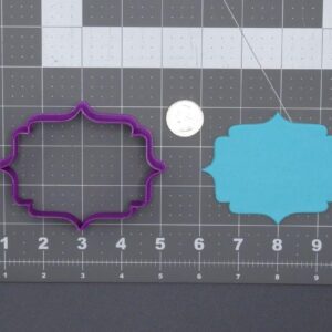 Black Cookie Plaque 266-F600 Cookie Cutter Silhouette for Baking Cookies Fondant Biscuits Sandwiches Pancakes Cupcake Toppers Party Decorations Frames Labels Crafts and DIY Projects