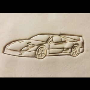 Black Ferrari F40 Sports Car Cookie Cutter Cookie Exotic Supercar Cookie Mold for Racing Fans Birthday Party Treats Auto Enthusiast Baking Tool Luxury Car Themed Crafts and Decorations