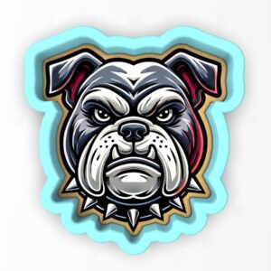 Black Bulldog Fierce Cookie Cutter Stamp Stencil Baking Tool for Dog Puppy Theme Cookies Fondant Pastry Biscuits Sandwiches Desserts Party Snacks Pet Animal Baking Decoration Kitchen