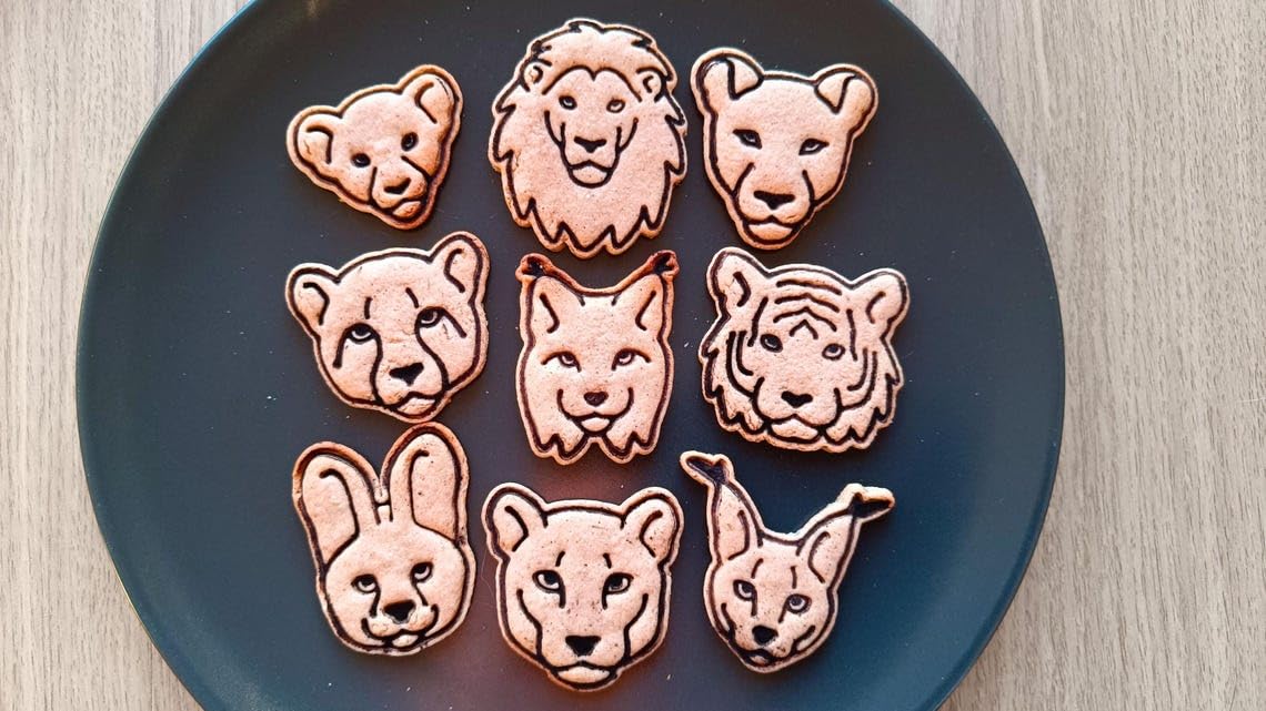 Lynx head cookie cutter set for baking animal themed cookies fondant cake toppers and kids activities perfect for wildlife birthday parties forest animal events school crafts and home - Image 6