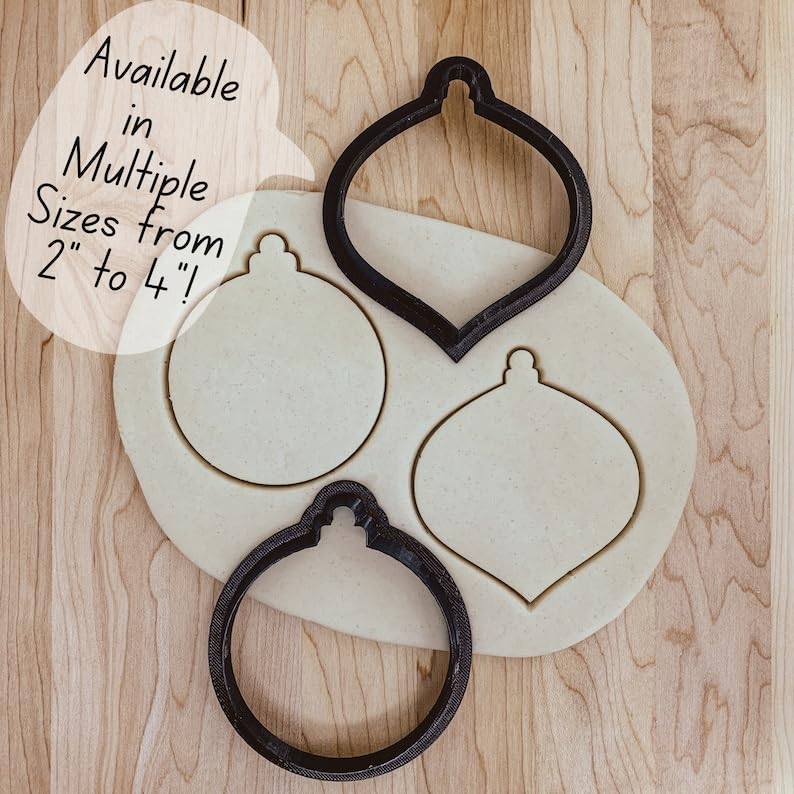 Christmas Holiday Ornament Outline Cookie Cutter Set India Cookie Molds for Shaping Festive Ornament Cookies Fondant Clay Decorations Perfect for Holiday Baking, Parties, and Seasonal