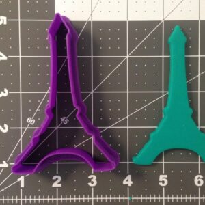 Black Eiffel Tower Cookie Cutter for Paris Theme Baking Travel Party Supplies French Landmark Fondant Cutter for Cookies Cake Decorating DIY Crafts and Edible Souvenirs