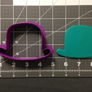 Hat 266-A028 Cookie Cutter Black Cookie Classic Hat Shaped Baking Mold for Birthday Parties Costume Themes Creative Cookie Decoration Crafts Kids Events and Fun Kitchen Activities