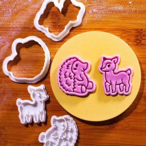 Hedgehog Cutter and Stamp Cookie Set Featuring Fawn and Hedgehog Design for EasterSpring Cookies Cupcake Toppers Baby Shower Party Desserts and Seasonal Celebration Treats (ONLY HEDGEHOG )