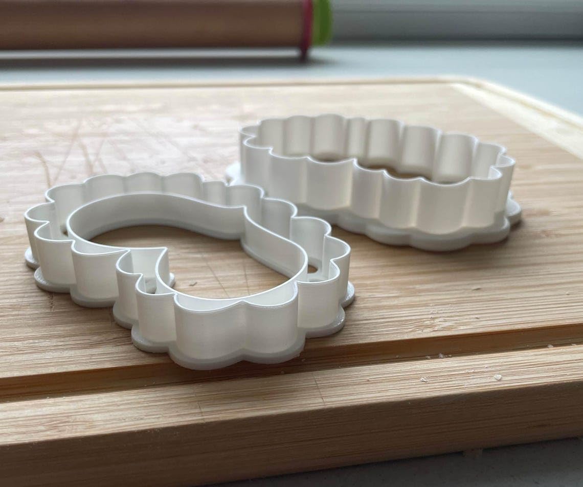 Set of 2 Short Lacey Heart Cookie Cutters Cookie - Suitable Size - Choose Standard or Dishwasher Safe - Made in India - Romantic Baking Tools for Valentines, Weddings, Gifts - Image 3