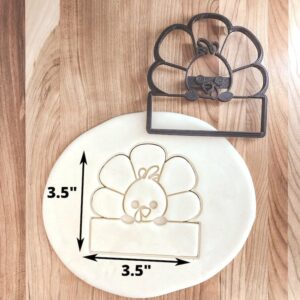 Turkey Plaque Cookie Cookie Cutter for Thanksgiving, Fall Baking, and Holiday Crafts Ideal for Fondant, Clay, and Cookie Decorating in India
