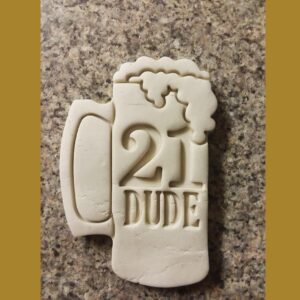 21 Dude Black Cookie Cookie Cutter for Birthday Party Celebrations Fun and Unique Cake Decorating Tool Perfect for Milestone 21st Birthday Treats and Gifts