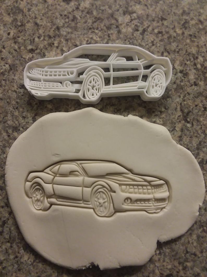 Camaro Black Cookie Cookie Cutter for Car Enthusiasts Auto-Themed Baking Tool Perfect for Kids Parties Birthdays Car Shows and Collector Desserts
