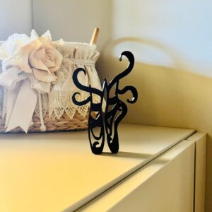 Minimalist Ballet Shoes Sculpture - Tabletop Statue Figure, Home Decor, Bookshelf Accent, Windowsill Art, Gift, Birthday Present