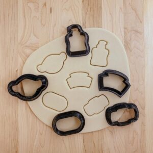 Medical Mini Cookie Cutter Set of 5 India PlaMade from India Cookie, The Cutters are Durable, Lightweight, and Safe for Repeated Baking and Crafting use.stic Mold for Front Line