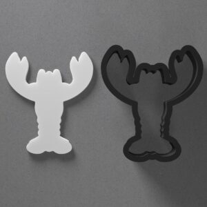 Lobster Sea Animal Shape Polymer Clay Cutter Earring Jewelry Tool for Mini Studs Dangle Pendants and Cookie Dough Shaping with Sharp Tapered Edge for Ocean Seafood Theme DIY Craft