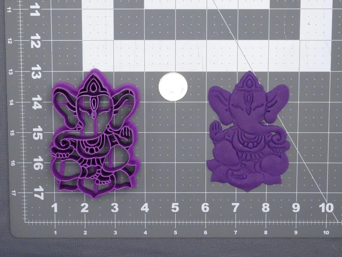 Black Ganesha Hindu God Body 266-E509 Cookie Cutter for Religious Festival Cookie Baking, Fondant Cake Decoration, Spiritual Themed Treats, Biscuit Making, Indian Celebration Supplies - Image 2