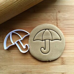 Cookie Umbrella Cookie Cutter for Baking Biscuits Cake Fondant Decorations Suitable Size Durable Mold Dishwasher Safe Made in India for Baby Showers, Spring Parties, and Craft Projects