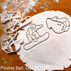 Snowboarder And Goggle Cookie Cutter