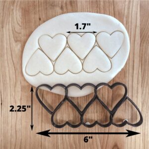 Heart Suitable Outline Cookie Cookie Cutter Set (6 Hearts) for Cookies, Fondant, and Clay Versatile Heart Shape Cutter for Valentines Day, Weddings, and Craft Projects in India