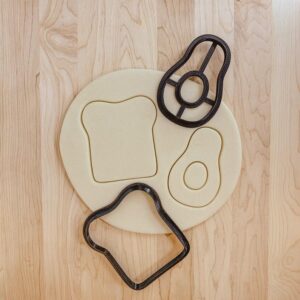 Avocado Toast Cookie Cookie Cutter Set for Fun Breakfast-Themed Cookie Decorations – Perfect for Baking, DIY Gifts, and Creative Craft Projects in India