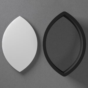 Simple Leaf Shape Clay Cutter for Earrings and Jewelry Making Sharp Tapered Edge Tool for Polymer Clay Mini Studs Pendant Set Cookie and Fondant Decorations for Baking or Botanical DIY