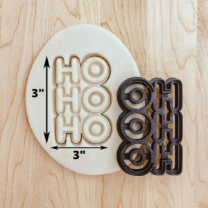 HoHoHo Christmas Cookie Cutter India Cookie Mold for Shaping Festive Holiday Cookies Fondant Clay Decorations Perfect for Christmas Baking, Party Treats, and Seasonal Celebrations