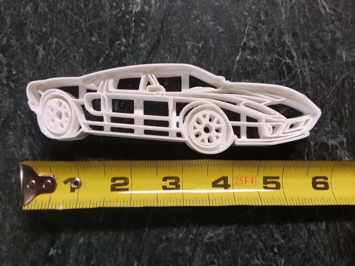 Black Ford GT Cookie Cutter Cookie India Supercar Biscuit Cutter for Racing Theme Baking Sports Car Treats Auto Lover Cookies Birthday Party Snacks Collector Gift Desserts - Image 2