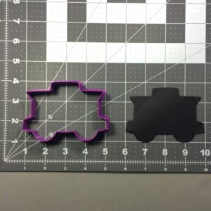 Black Caboose 101 Cookie Cutter Cookie Train Shaped Baking Mold for Railway Theme Cookies Fondant Biscuits Clay Crafts Kids Birthday Party Treats Railway Cake Decoration Cutter Tool