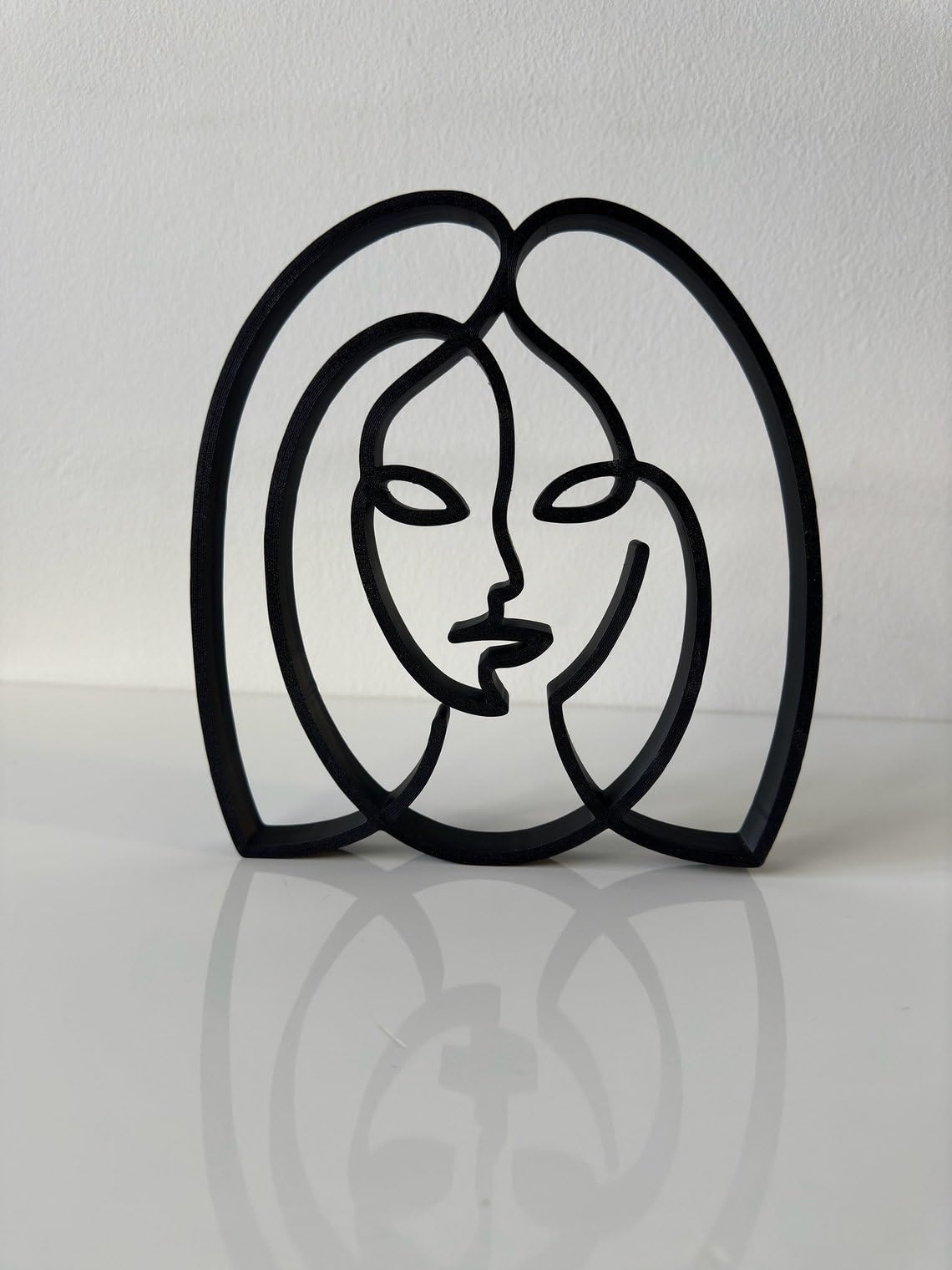 India Statue Virgo Zodiac Sign One Line Sculpture, Minimalist Art Sculpture for Home and Office Decor, Shelf Sitting Ornament, Unique Astrology Gift for Birthday or Festival - Image 4